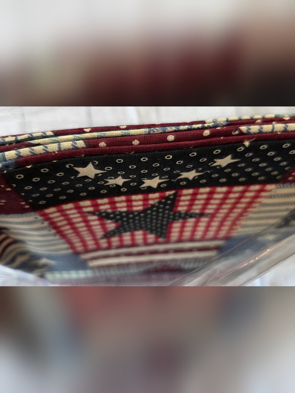 Nantucket Distributing 100% Cotton Americana Patriotic Country Table Cloth 52x70 - Picture 3 of 4
